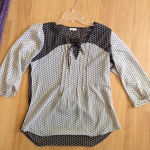 Sheer peasant top